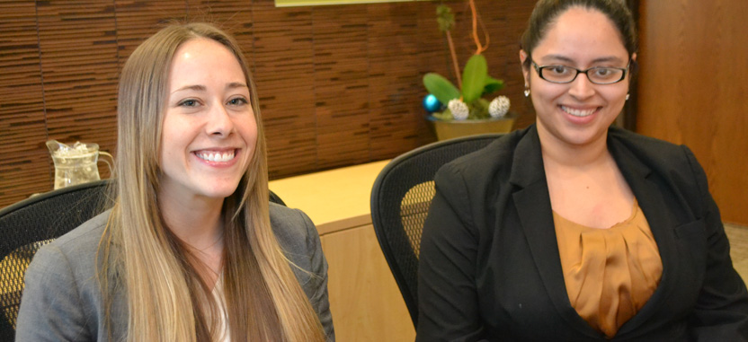 The real face of customer-centricity: Center Manger Jillian Larsen and CSR Jacqueline Samara at the author's favorite Regus office center.