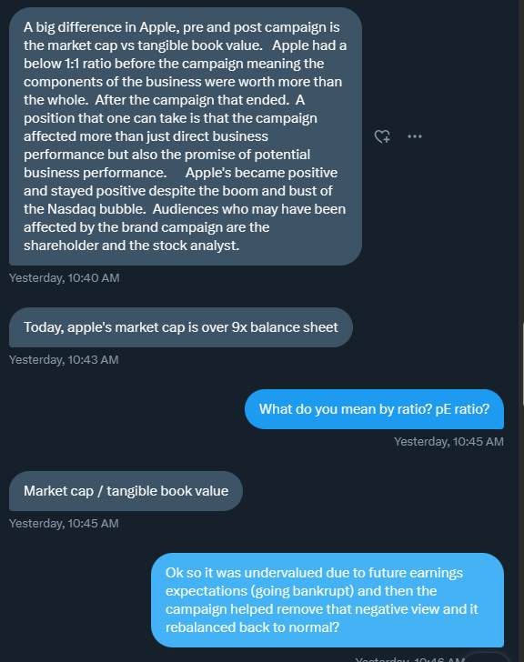 Screenshot of a conversation on an iPhone.